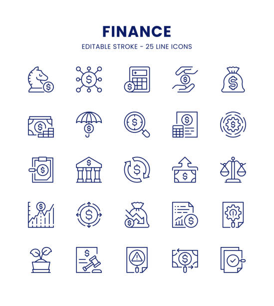 illustrations, cliparts, dessins animés et icônes de finance icon set - dépense