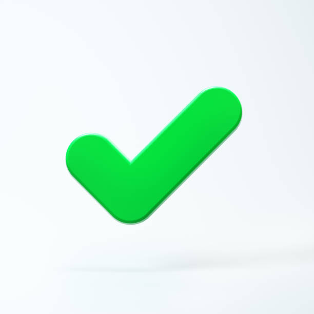 istock Green Check Mark Icon Isolated Soft White Background. Cartoon Minimalism Style. Inthernet Concept. 1939919730