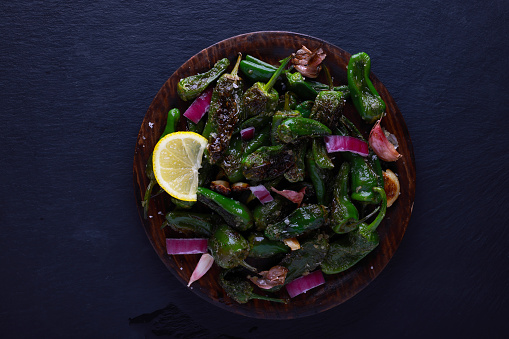 Padron Peppers fried and ready to eat