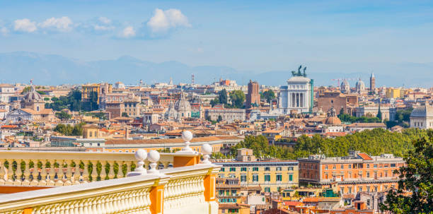 istock Panoramic view of Rome on a sunny day 1939928007