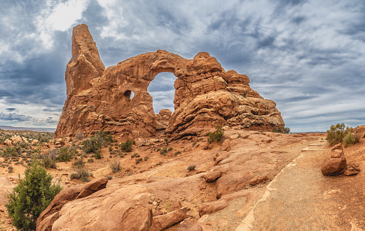 Turret Arch in Arches NAtional Monumant, Utah, USA