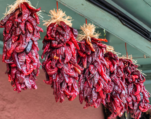 istock Chili peppers hanging to be dried, USA 1939934531