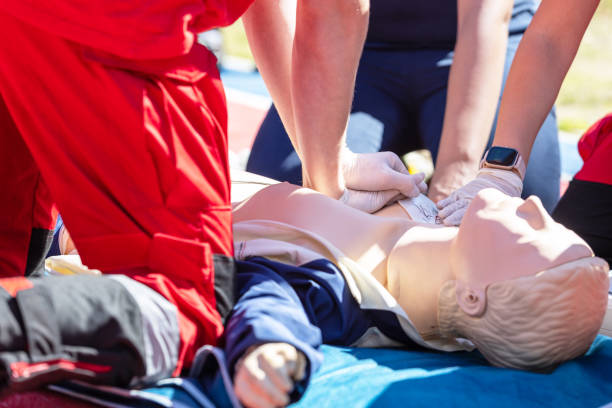 istock CPR - Cardiopulmonary resuscitation and first aid class 1939959123
