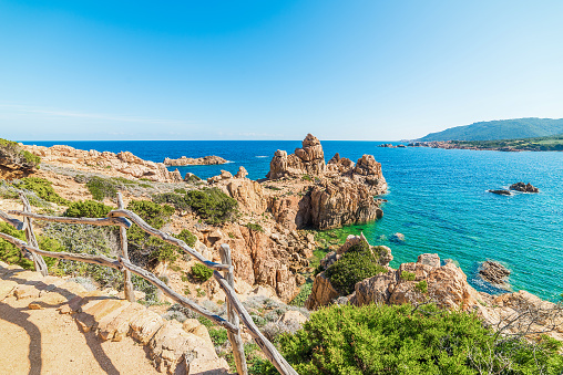Rocky shore in Costa Paradiso, Sardinia