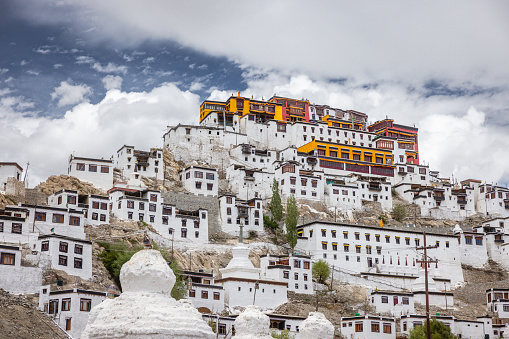 Thiksey Monastery or Thiksey Gompa is a Buddhist monastery affiliated with the Gelug school of Tibetan Buddhism located on top of a hill in Leh, Ladakh.