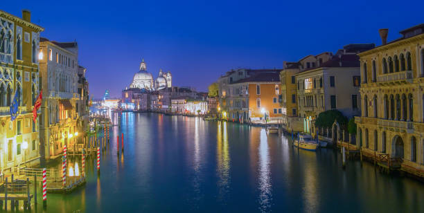 istock Clear night in Canal Grande in Venice 1940024737
