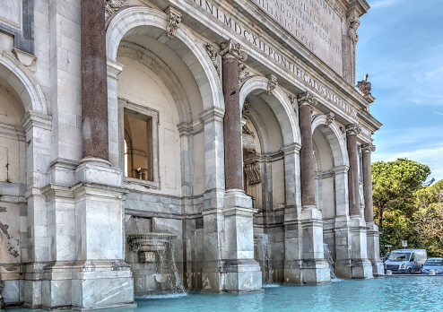 Acqua Paola fountain in Rome, Italy