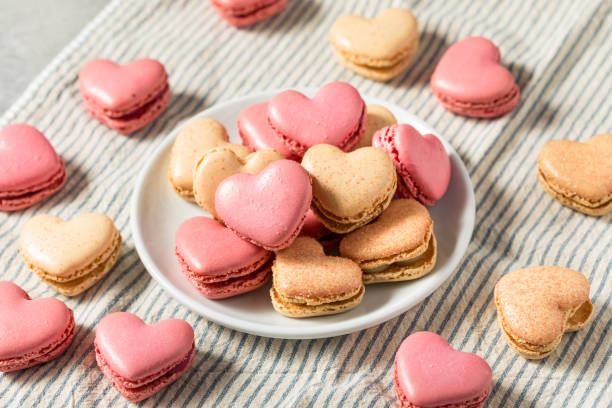 istock Valentines Day Heart Shaped Macarons 1940092781
