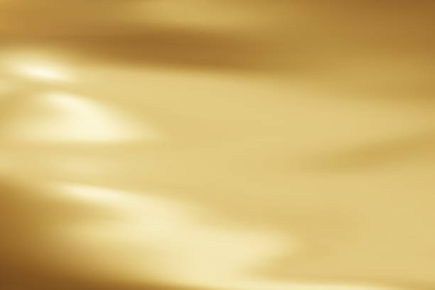 illustrazioni stock, clip art, cartoni animati e icone di tendenza di sfondo sfumato oro astratto. texture minimalista in seta dorata ondulata. illustrazione vettoriale 3d. - textured gold paper backgrounds