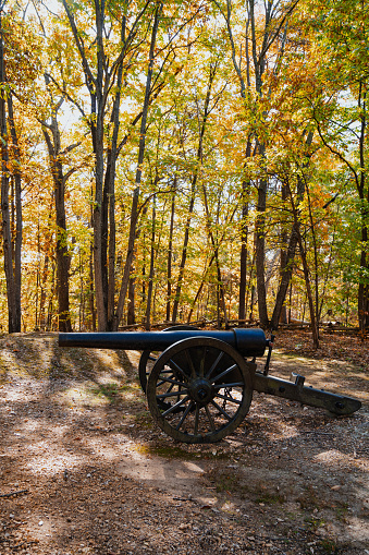 Cannon at Lee's Hill and Command Post from the Battle of Fredericksburg - Virginia