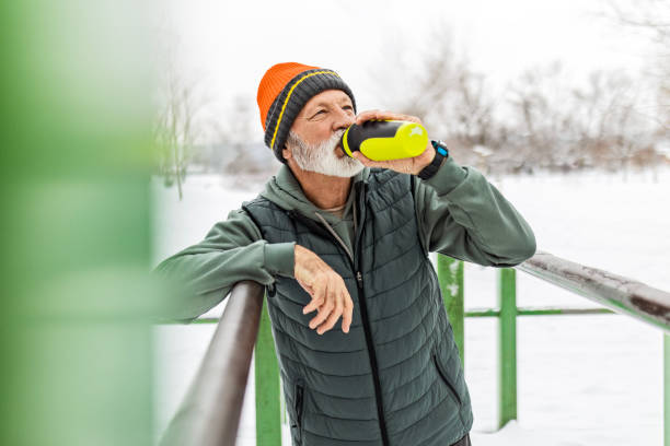 istock Refreshing Break in the Open Winter Gym 1940278263