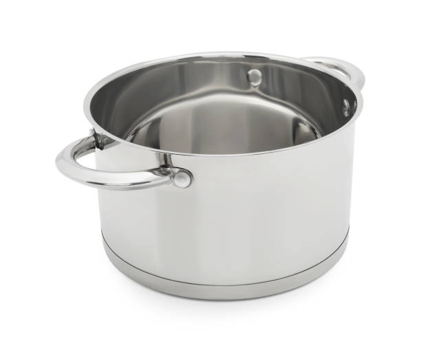 istock One empty steel pot isolated on white 1940337371