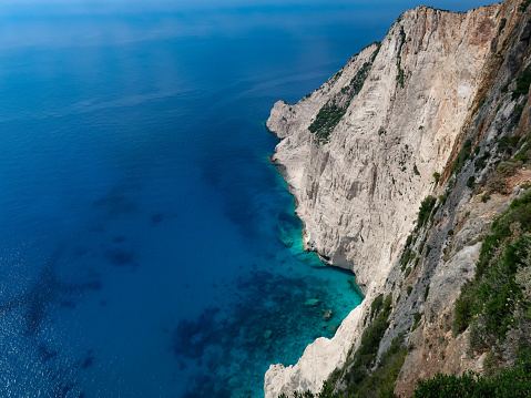 cliffs, rocks, clear water and pine trees all combine in the Mediterranean and the Balearic Island of Mallorca.