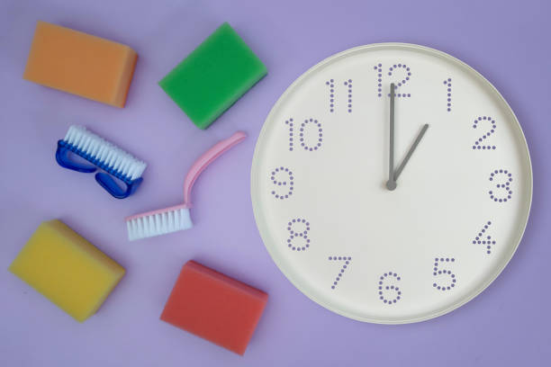Clean Their Clock 80+ Daily Cleaning Checklist Stock Photos, Pictures & Royalty-Free ...