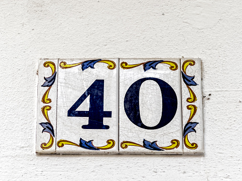 Residential building number in Aicante, Spain