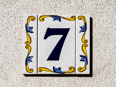 Residential building number in Aicante, Spain