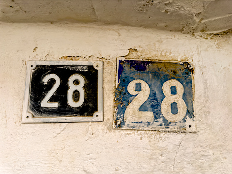 Residential building number in Aicante, Spain