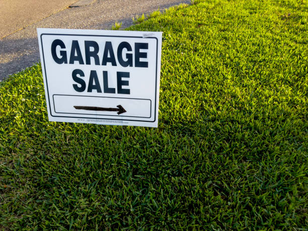 istock Garage Sale Sign by roadside 1940401772