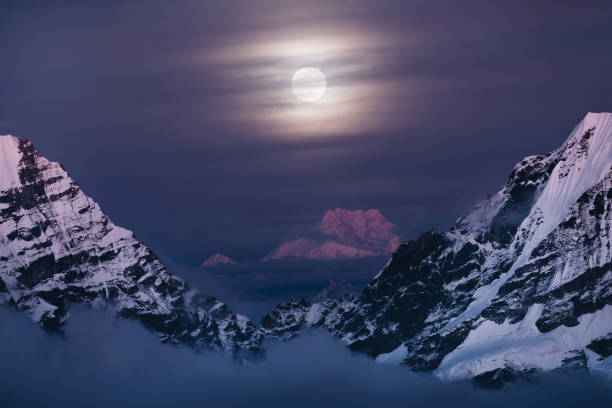 istock Kangchenjunga mount: Majestic Third-Highest Peak at 8586m, Full 1940426589