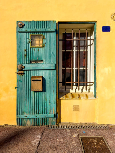 Close up door from old house in St Tropez, France