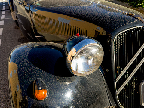 Detail from old vintage car