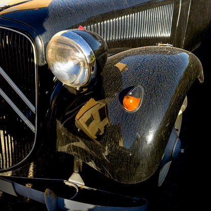 Detail from old vintage car