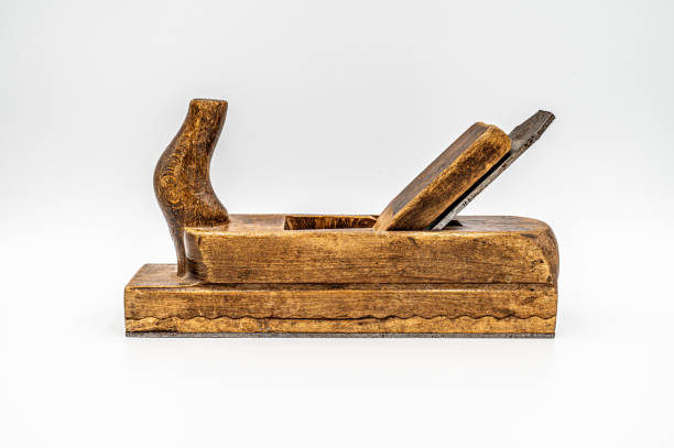 old vintage wooden carpenter's plane