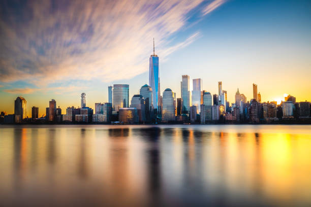 The Freedom Tower and lower Manhattan