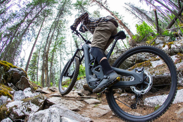 istock E-Bike Mountain Bike Ride up a Technical Trail 1940568792
