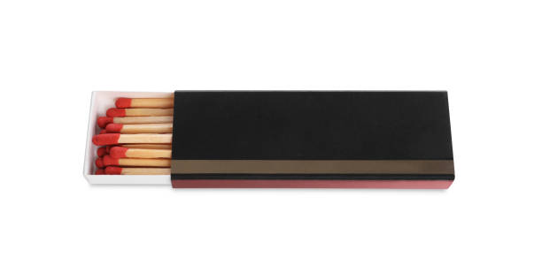 istock Cigar matches in box isolated on white 1940581959