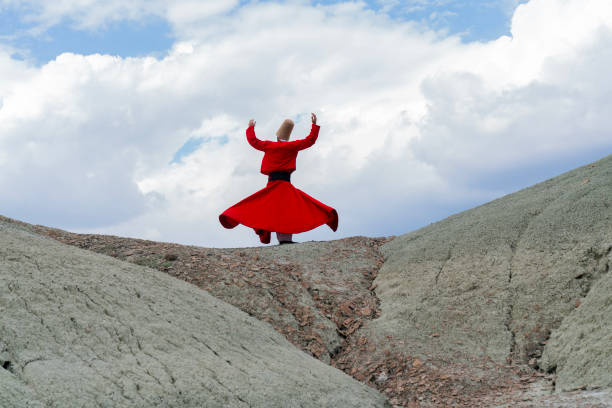 istock sufi whirling (Turkish: Semazen) is a form of Sama or physically active meditation which originated among Sufis. 1940620509