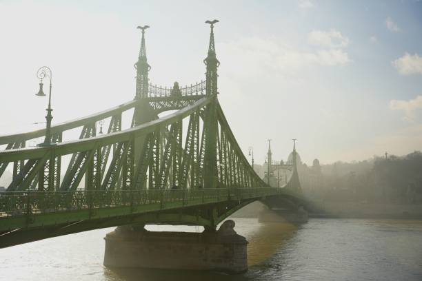 istock Liberty bridge in fog. 1940643773