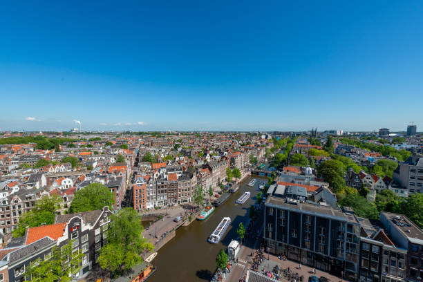 istock Panorama Amsterdam city view from Westerkerk, Holland, Netherlands. 1940678864