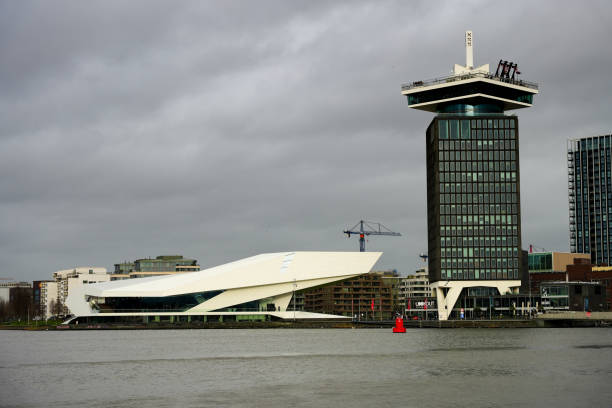 Amsterdam, Netherlands - December 28, 2023: Eye Film Museum building.