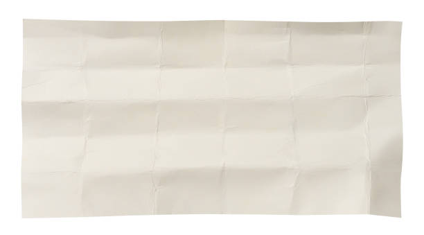 istock Crumpled sheet of white cardboard on isolated background 1940693823