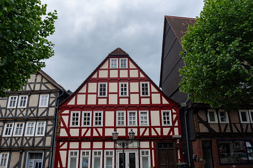 Half-timbered house in the old town of Frankenberg an der Eder, Waldeck-Frankenberg, Hesse, Germany