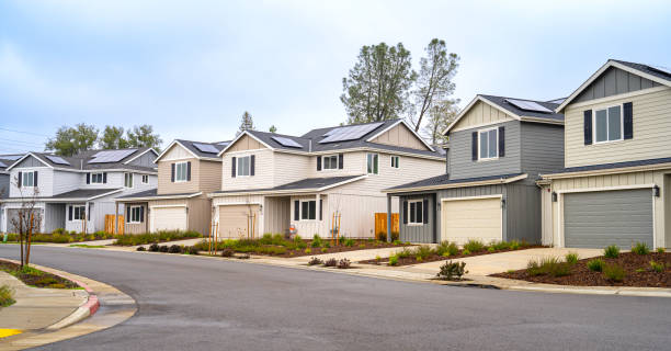 istock Single family homes in  a row 1940715549