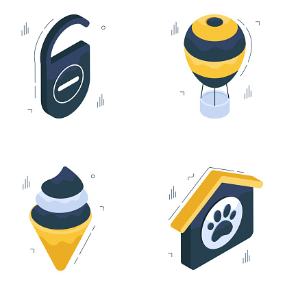 Get travel and adventure isometric icons art in high quality. These vectors offer designs with editable quality of your choice. Hence is ready to use in a variety of graphic branding projects.