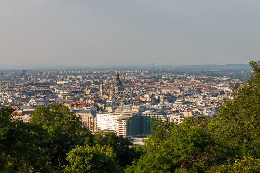 View of the city on a day. Krakow. Poland.