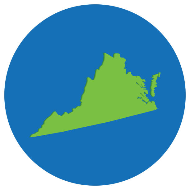 Virginia State Vector Map 260+ Virginia Topographic Map Vector Stock Illustrations, Royalty-Free ...