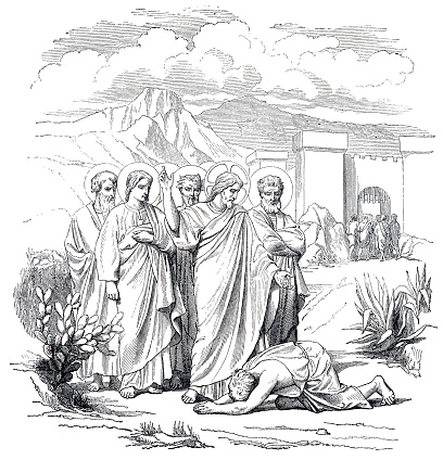 A man who had leprosy came to Jesus. The man bowed on his knees and begged him, “You have the power to heal me if you want.” These last words made Jesus angry. But he touched him and said, “I want to heal you.
Original edition from my own archives
Source : 1862 Correo de Ultramar