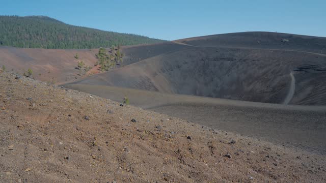 Rim of the Cinder Cone Crater in Lassen National Park