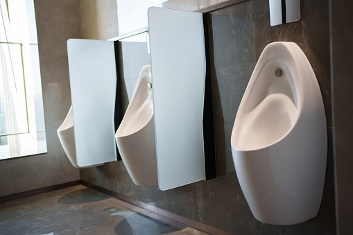 Men's urinal in toilet