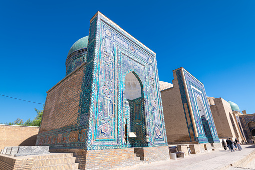 The Tilla-Kari Madrassah and Sherdor Madrassah in Rajistan Square, Samarkand, Uzbekistan