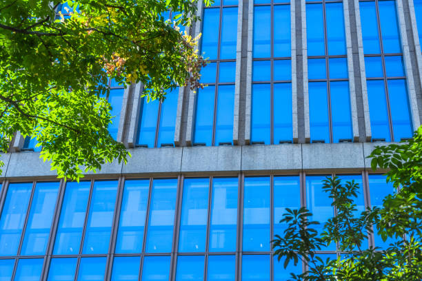 Building Exterior, Built Structure, Glass - Material, Office Building Exterior, Reflection