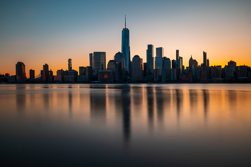 The Freedom Tower and lower Manhattan