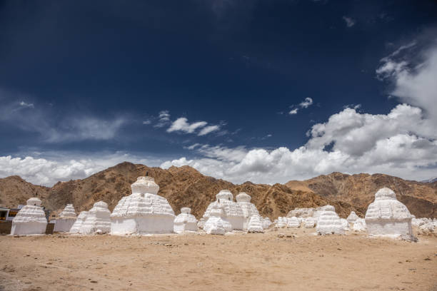 Chortens at Mane, Shey, Ladakh, India