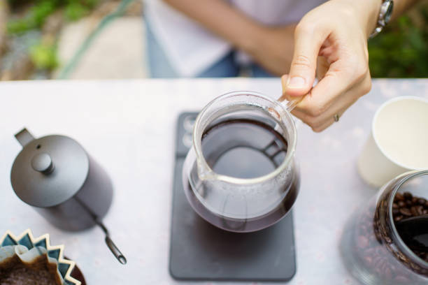 istock Woman enjoy brewing a coffee. 1941338039