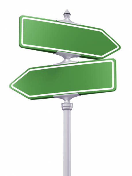istock Green street sign isolated on white background 1941430370