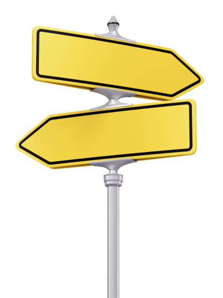 istock Yellow street sign isolated on white background 1941431428